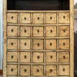 Ancient Chinese apothecary furniture calligraphed