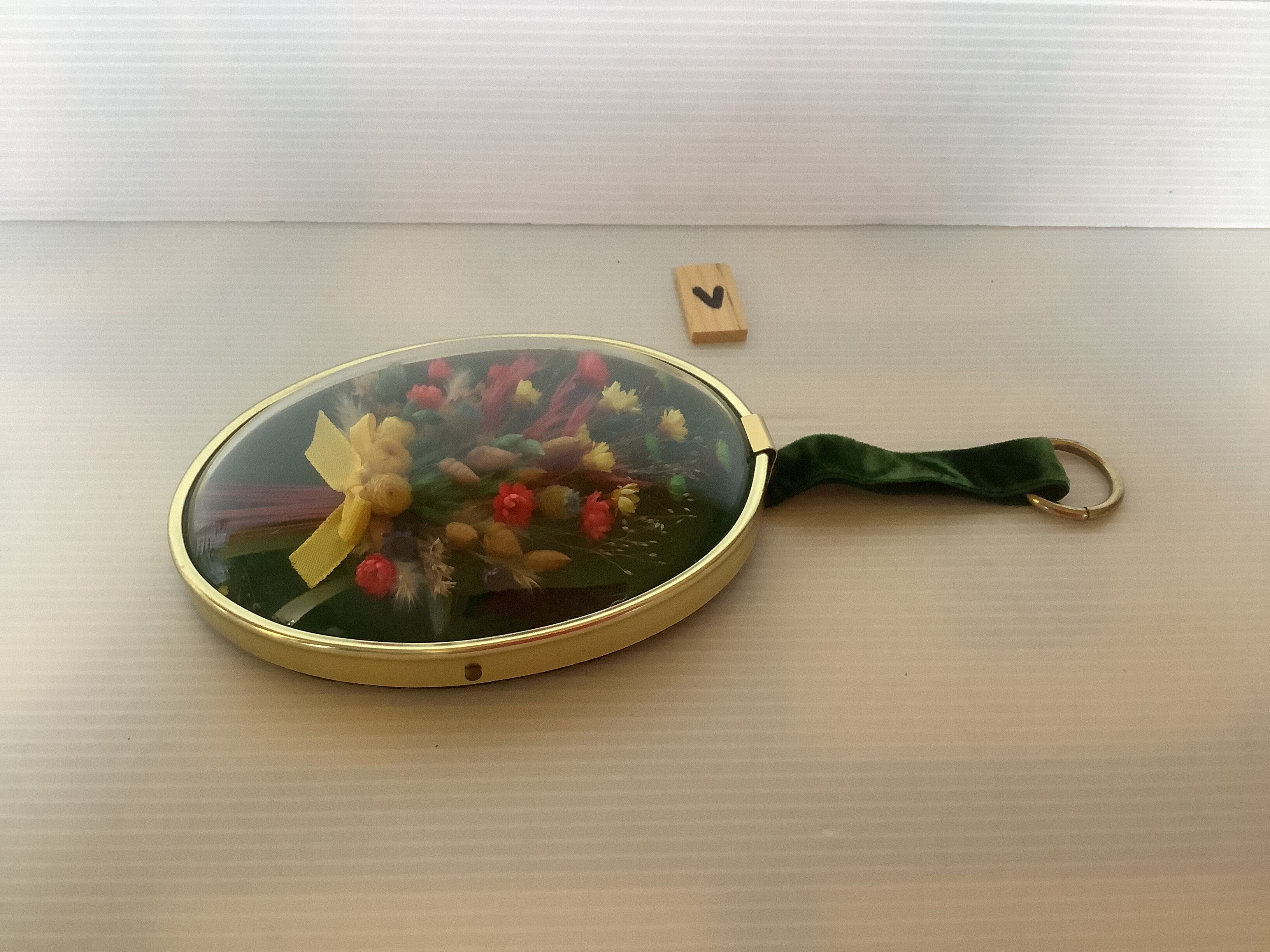 Frame natural dried flowers