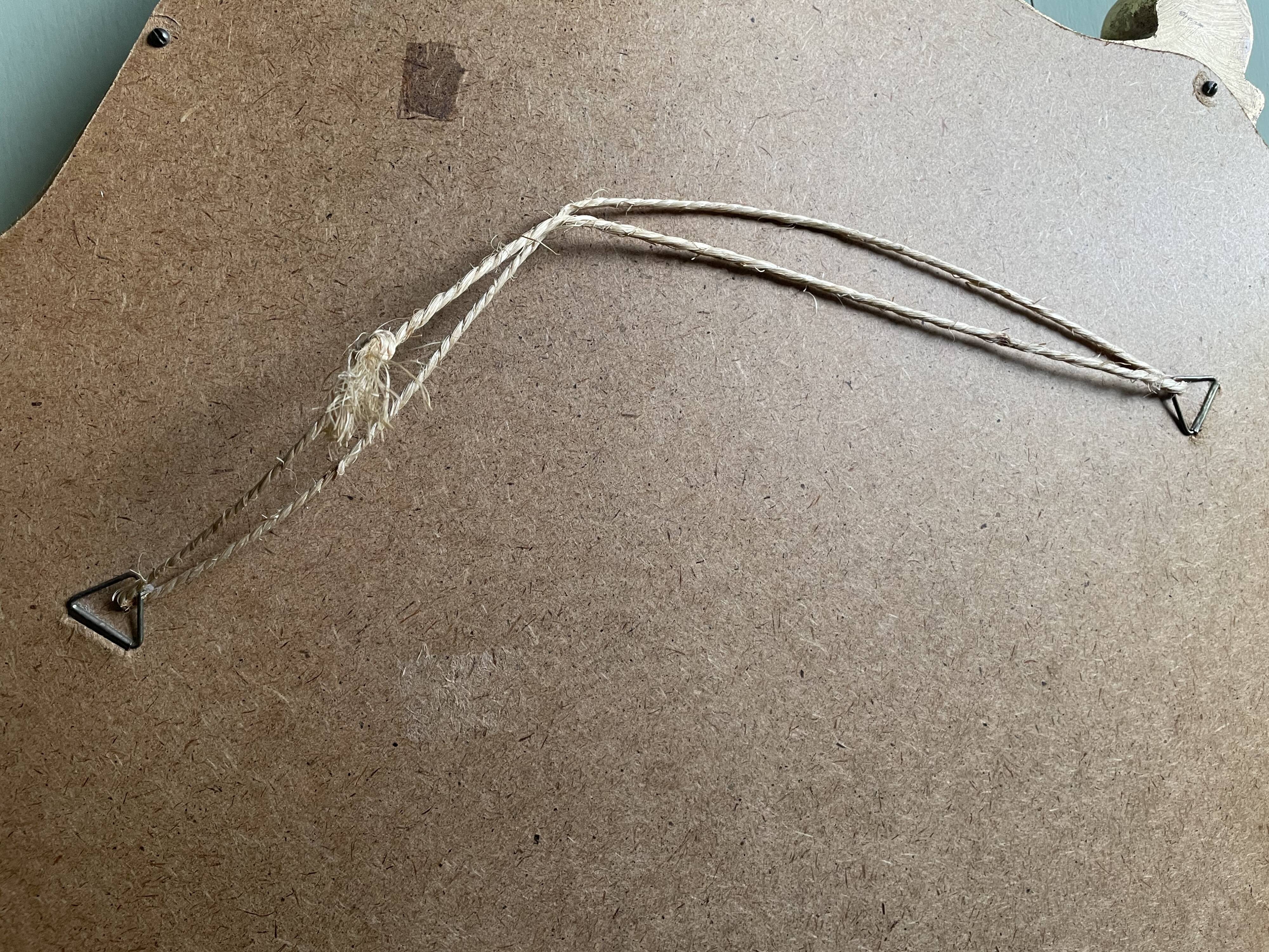 Golden resin shell mirror  46x75cm