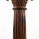 Antique carved wood Corinthian Column or pedestal, France ca. 1890