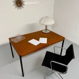 50s design wooden metal dining table or desk from Dieter Waeckerlin