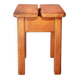 1970s chalet stool, solid pine