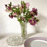 Vintage molded glass vase