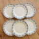 6 flat plates made of ironstone Sarreguemines U&C model Luchon