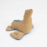 Vintage baby seal therapeutic toy by Renate Müller for H. Josef Leven, Sonneberg, 1970s