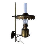 Vintage kerosene lamp copper wall light