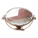 Ancien miroir en fer forgé style et époque art déco