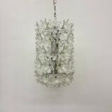 Spectacular Murano glass flower chandelier by Venini for VeArt, Italy 1970s