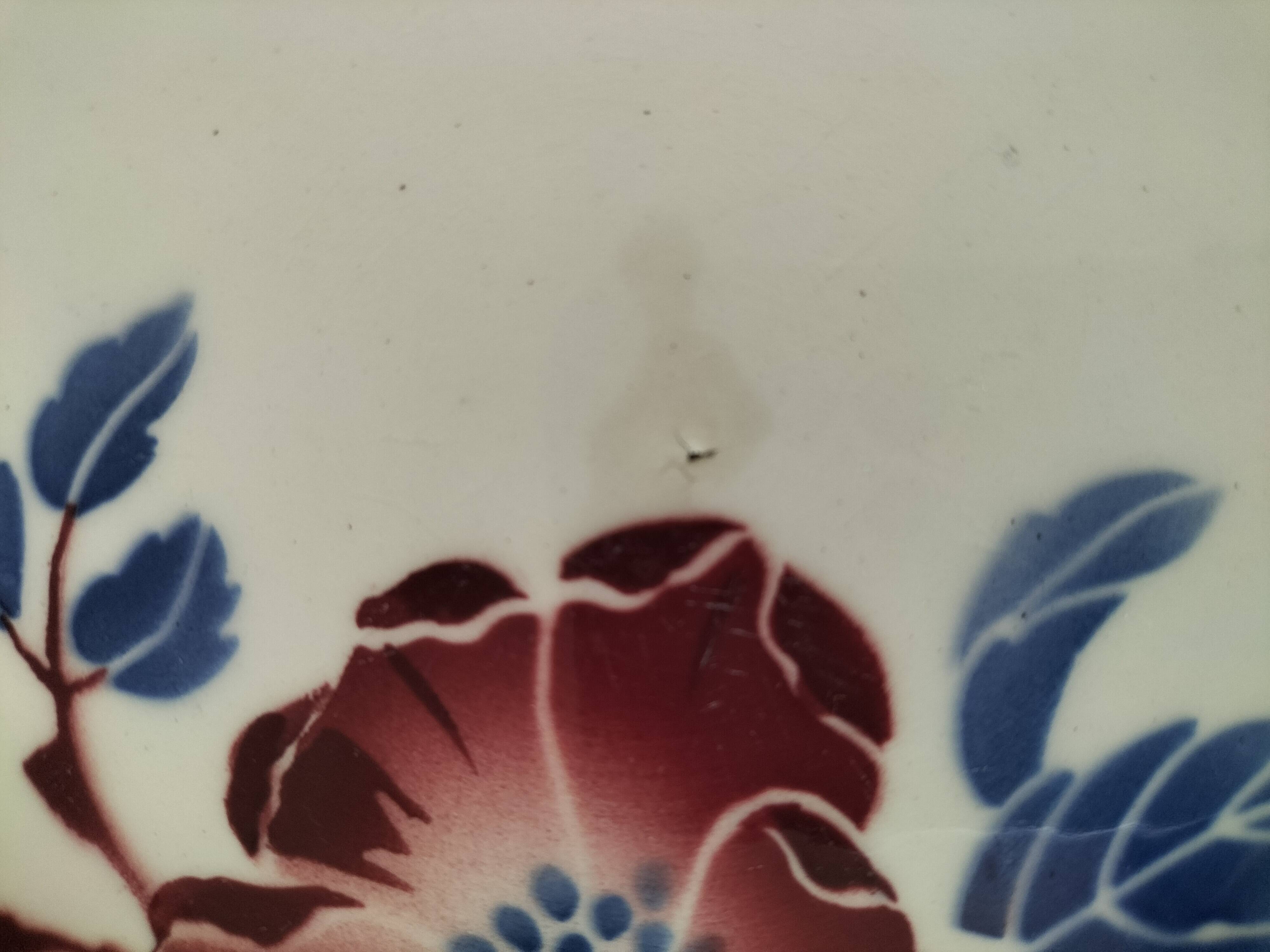 Set of three ironstone plates K & G Lunéville model Régine - 1950s