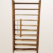 Ancien parc pour enfant pliant en bois, 1950