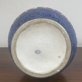 Vase bleu Art Deco à décor émaillé façon cloissoné