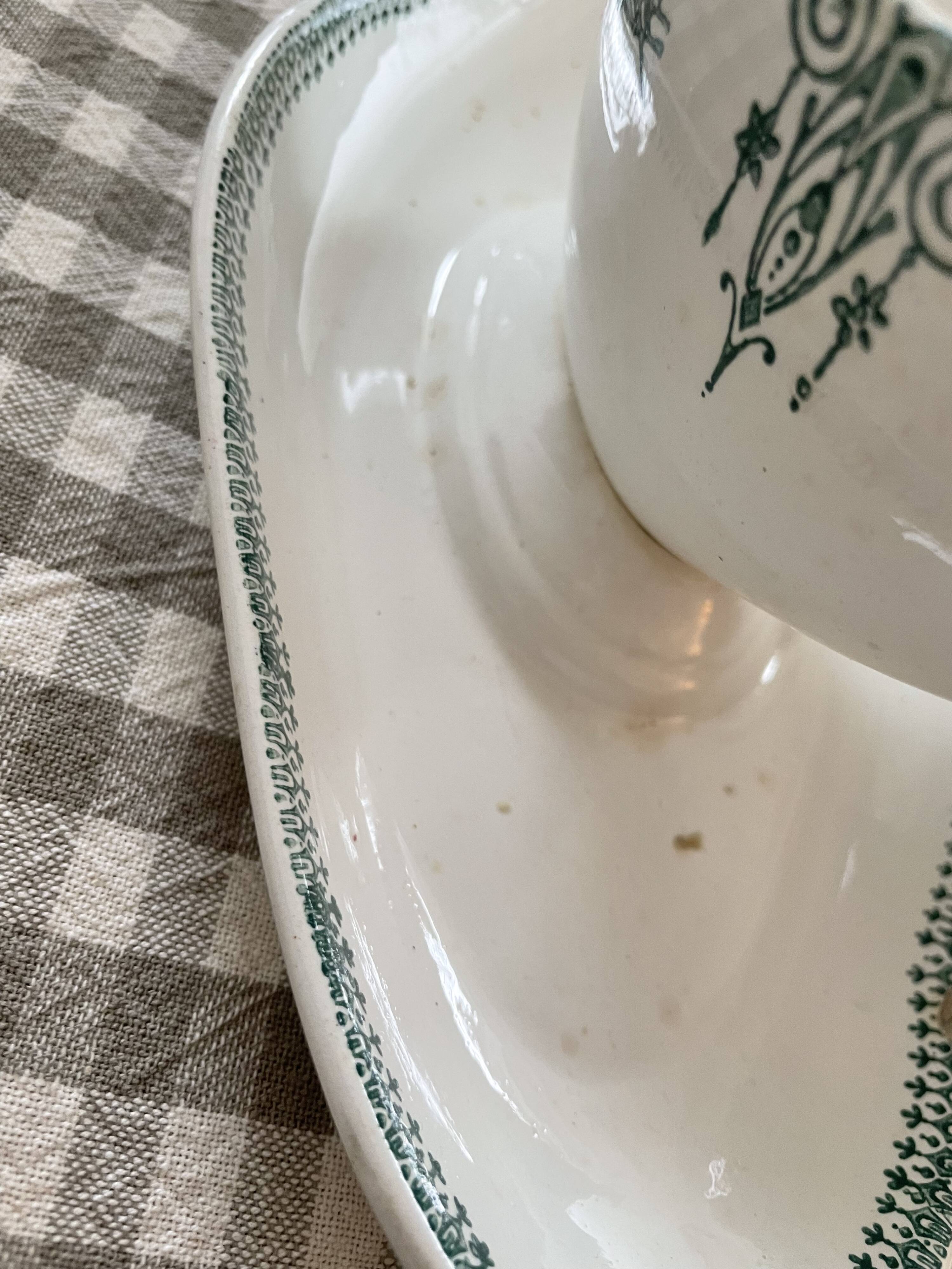 St Amand ironstone sauceboat