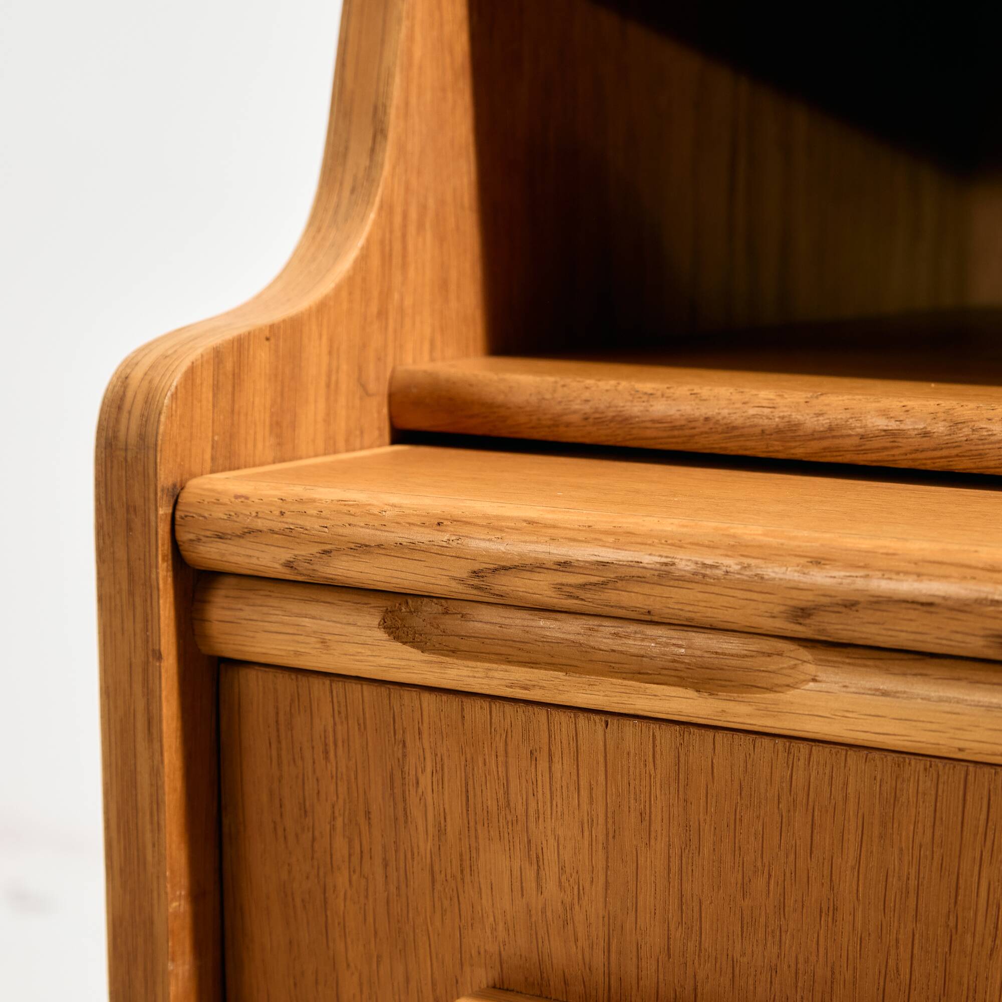 Danish oak bureau desk