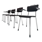 Set of 4 vintage Gispen chairs, 1960s