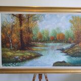 Painting of a forest