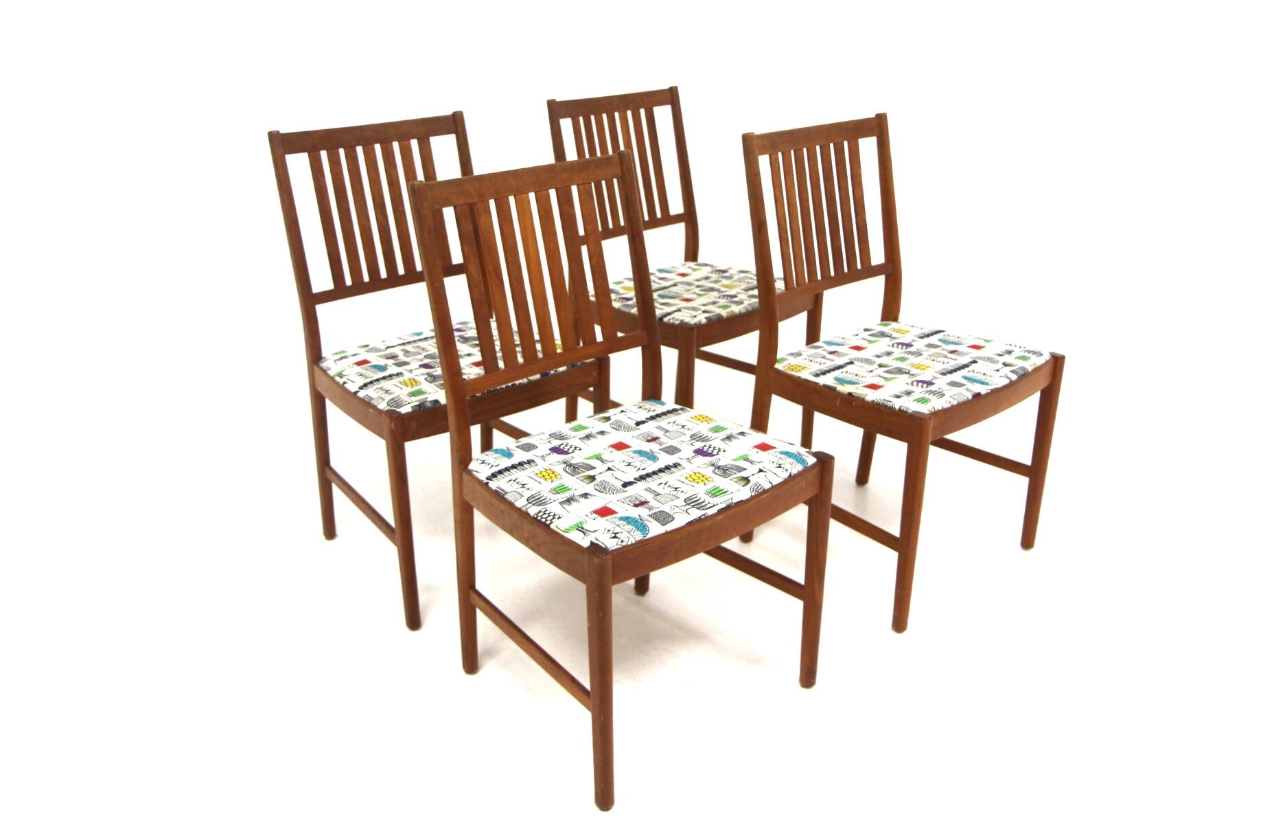 4 Scandinavian teak chairs, Sweden, 1960