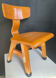 Chaise vintage en hêtre massif années 50-60