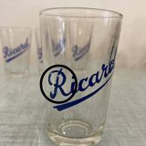 Set of 4 small vintage Ricard glasses