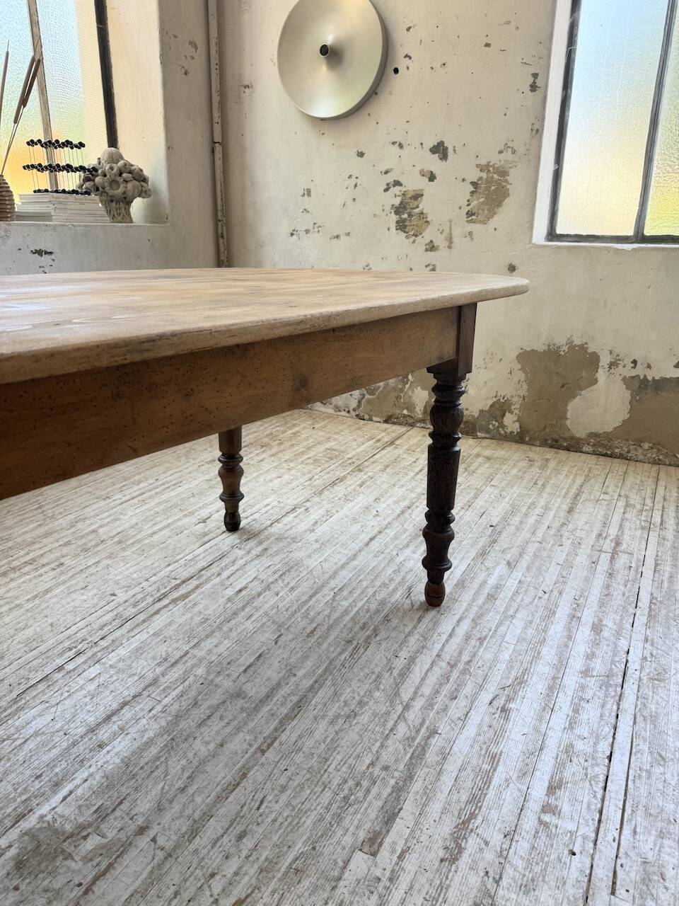 Oval farmhouse table 250cm pine