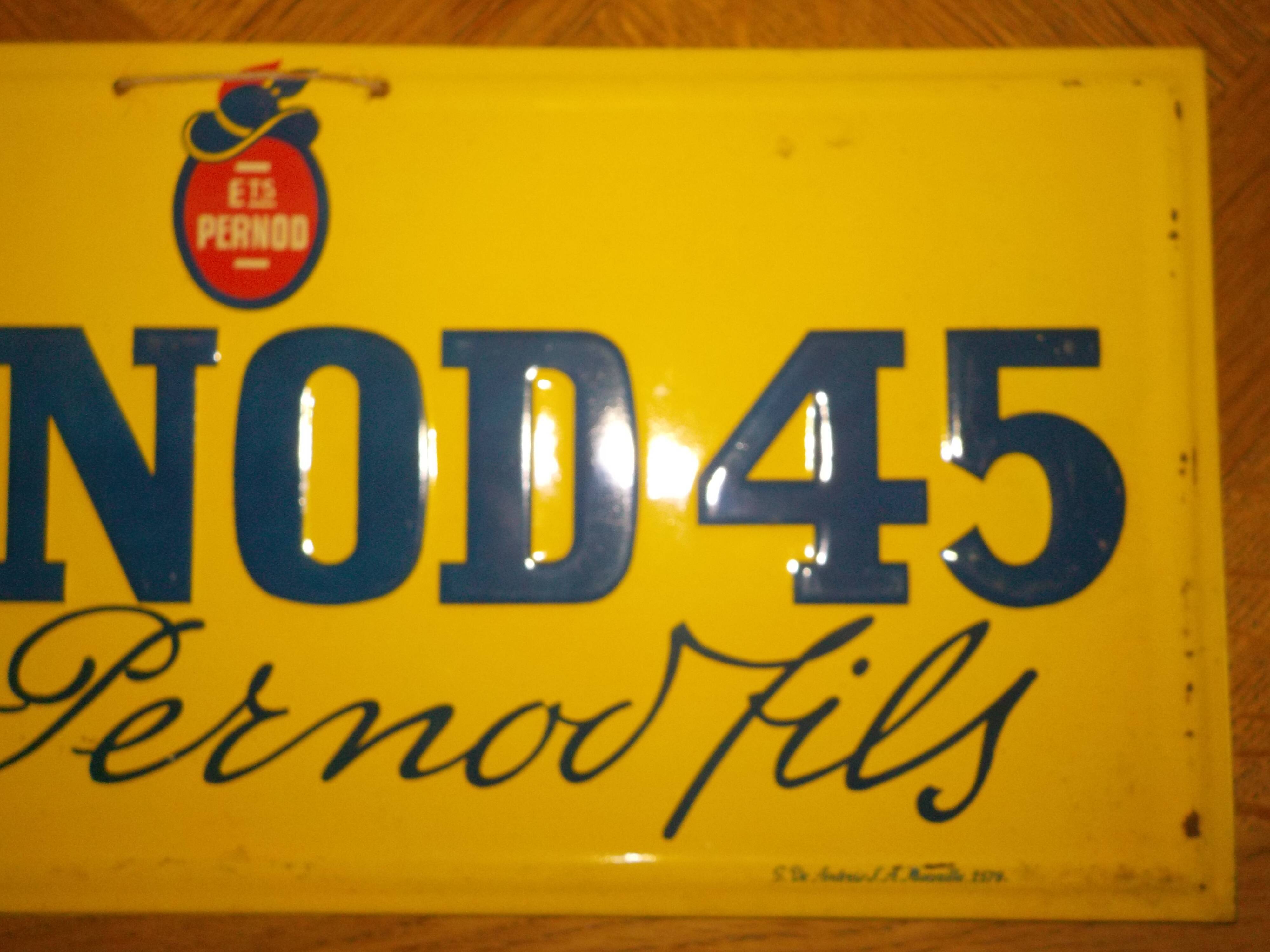 Signed antique perNOD45 painted plate