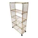 Modular gold metal wire shelf