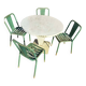 Garden table and 4 chairs set