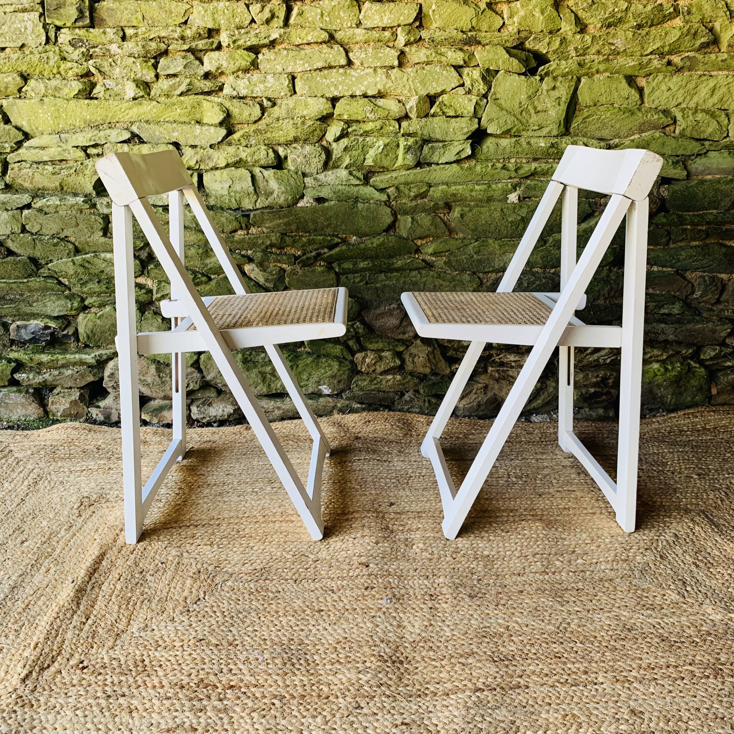 Paire de 2 chaises pliantes made in Italy
