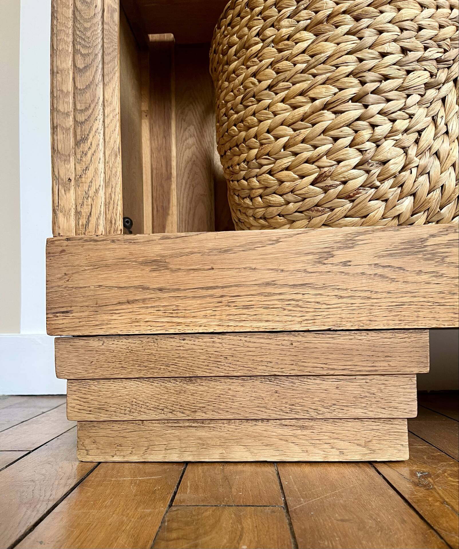Art Deco library in solid oak