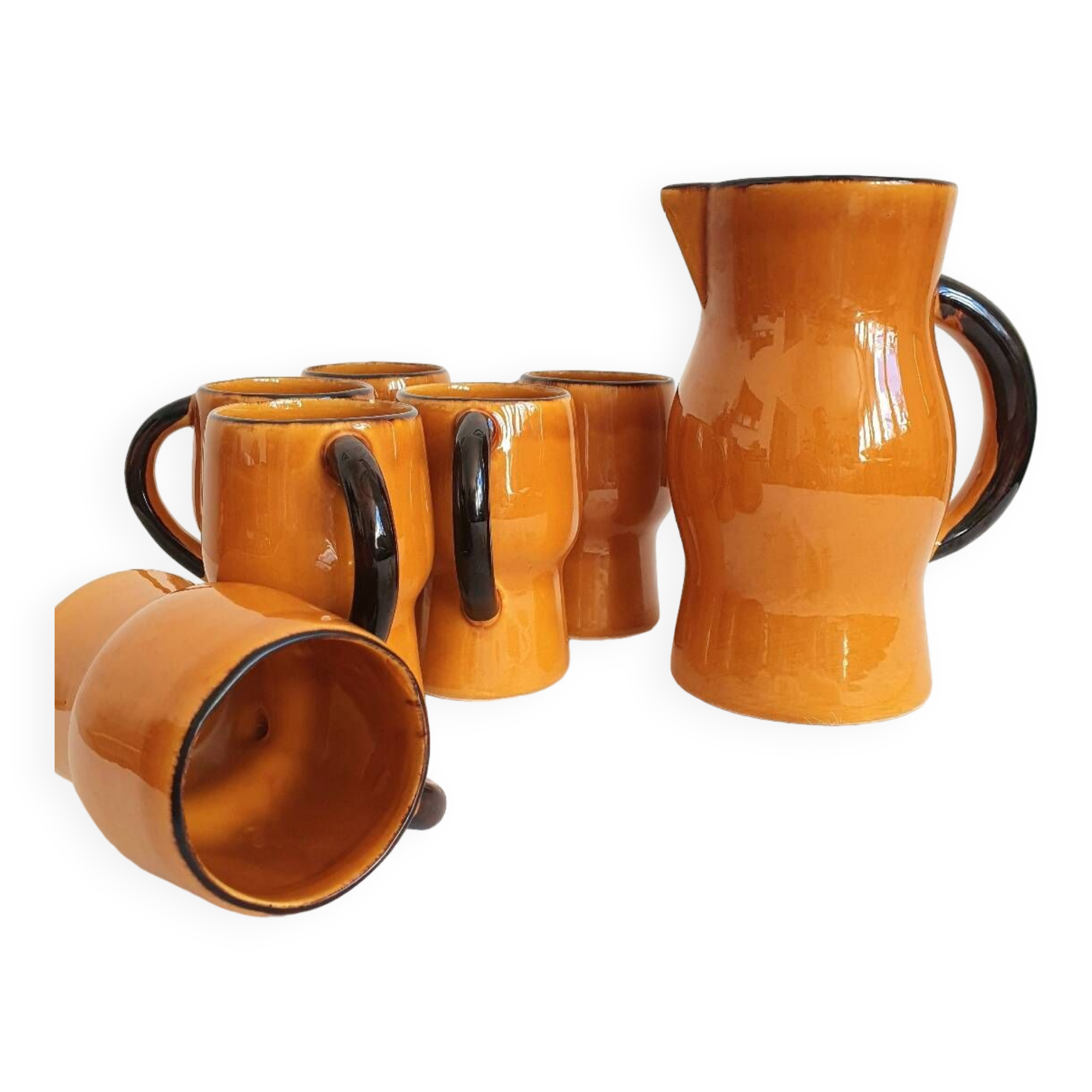 Vintage Vallauris ceramic service