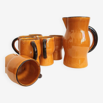 Vintage Vallauris ceramic service