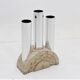 Italian travertine umbrella rack by F.lli Mannelli