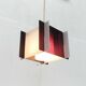 Mid-century space style acrylic cube pendant lamp, 1960s