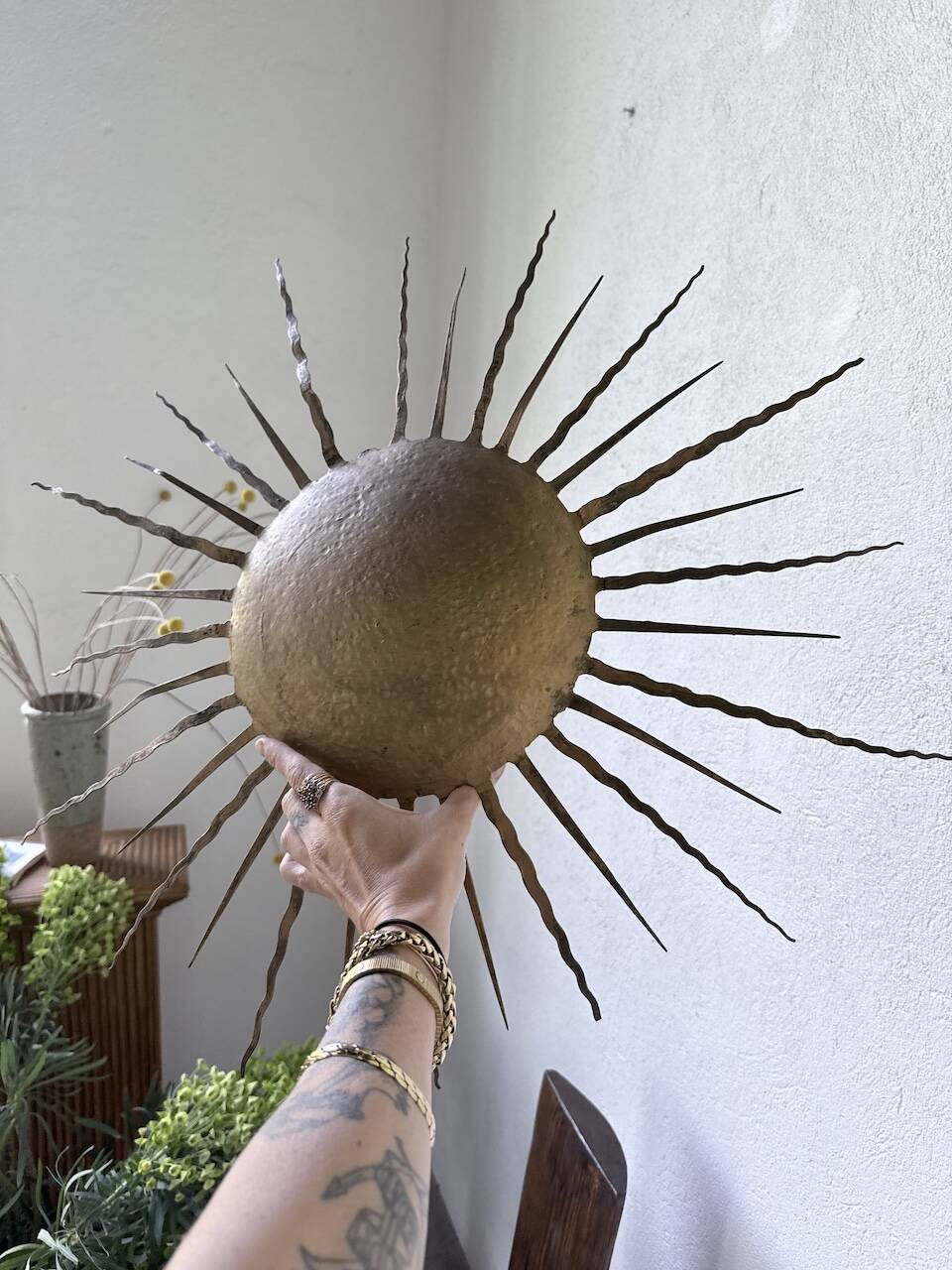 Applique « soleil » années 50