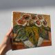 Bouquet of flowers oil on canvas painting
