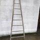 Painter's ladder, towel rack