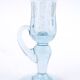 Pale blue bubble glass candle holder from Biot, 1970s