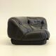 Black leather Nuvolone modular lounge sofa Rino Maturi for Mimo Padova