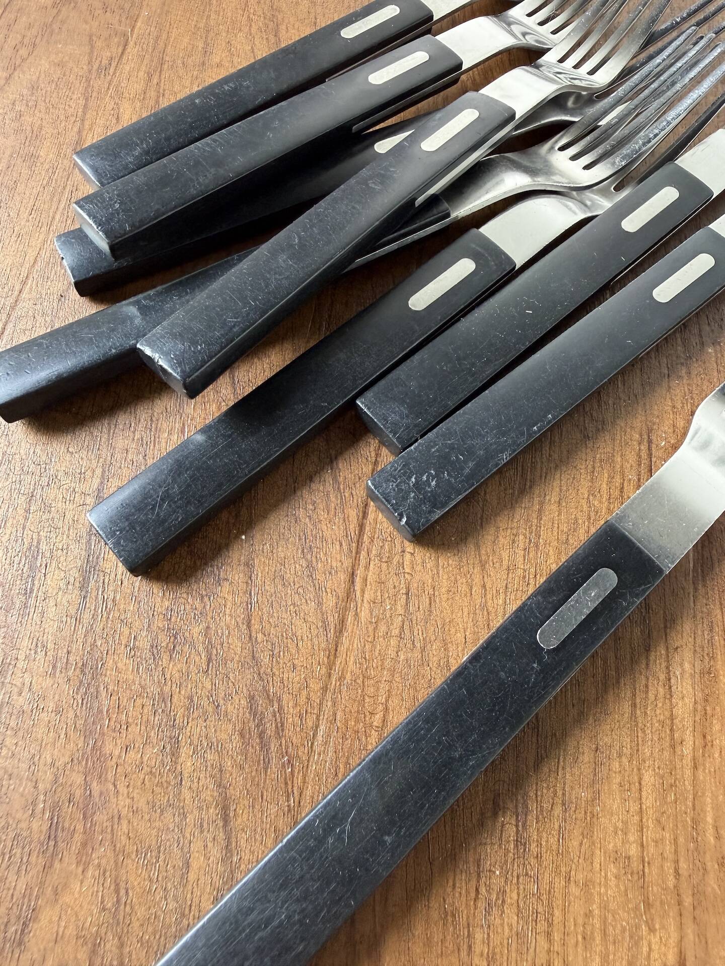 Lot of vintage Ikea cutlery by Olle Gyllang.