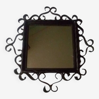 Wrought iron mirror