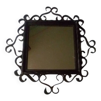 Wrought iron mirror