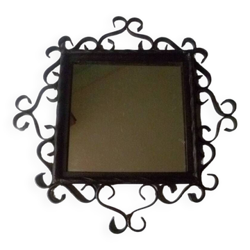 Wrought iron mirror