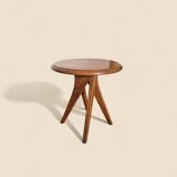 Solid oak side table – Scandinavian design from the 1950s