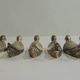 Set of 6 vintage silver-plated knife rests in the shape of ducks – Port