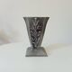 Antique art deco vase in solid aluminum