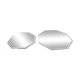 Set of 2 bevelled octagonal mirrors 50/60s