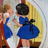 6 talking plates Digoin Sarreguemines "Enfants Bicot"