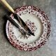 Small round dish Jules Vieillard - Bordeaux in iron earth, "Louis XV" service