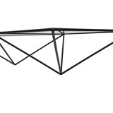 Vintage 80s steel wire coffee table eclectic design