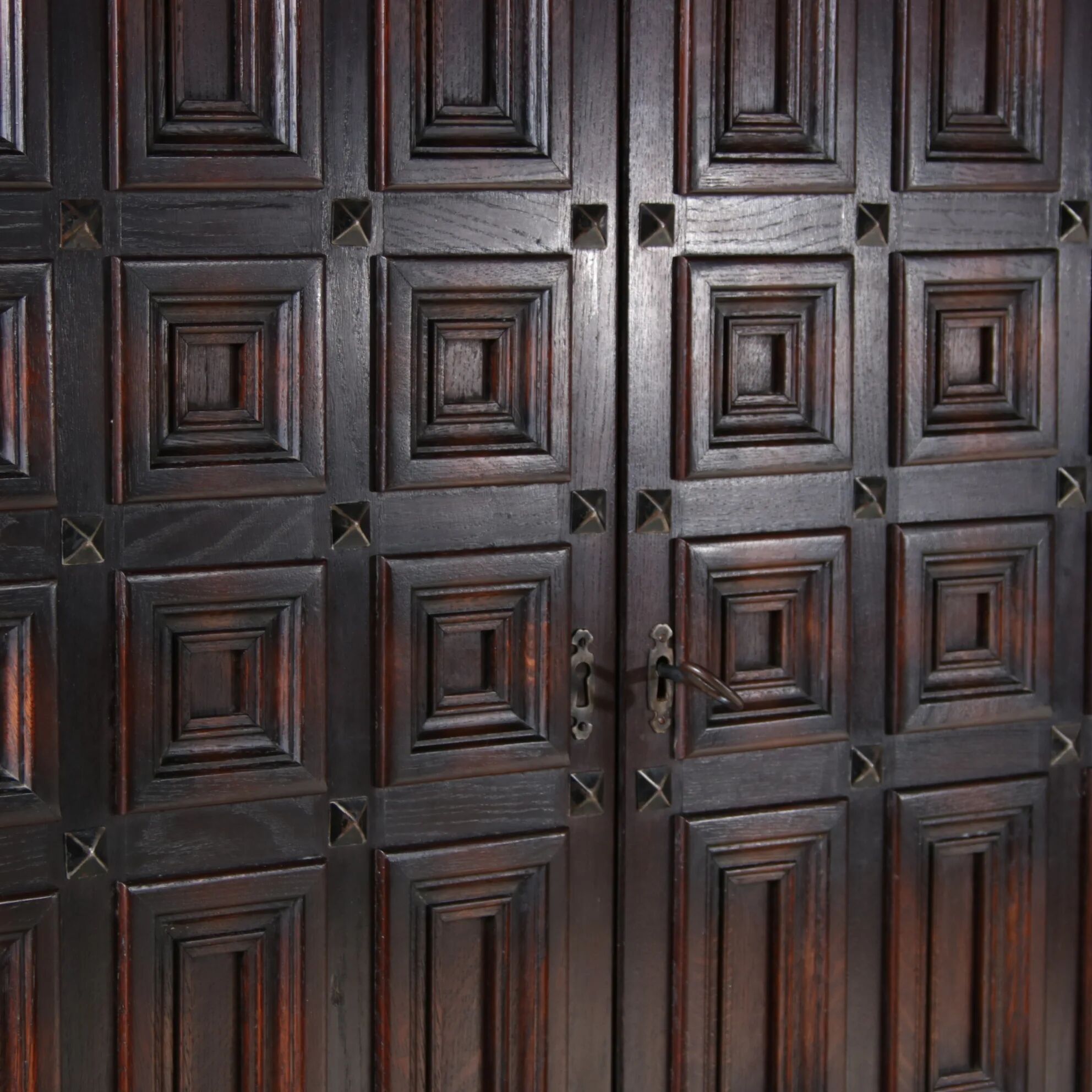 1960s Brutalist highboard cabinet from Spain