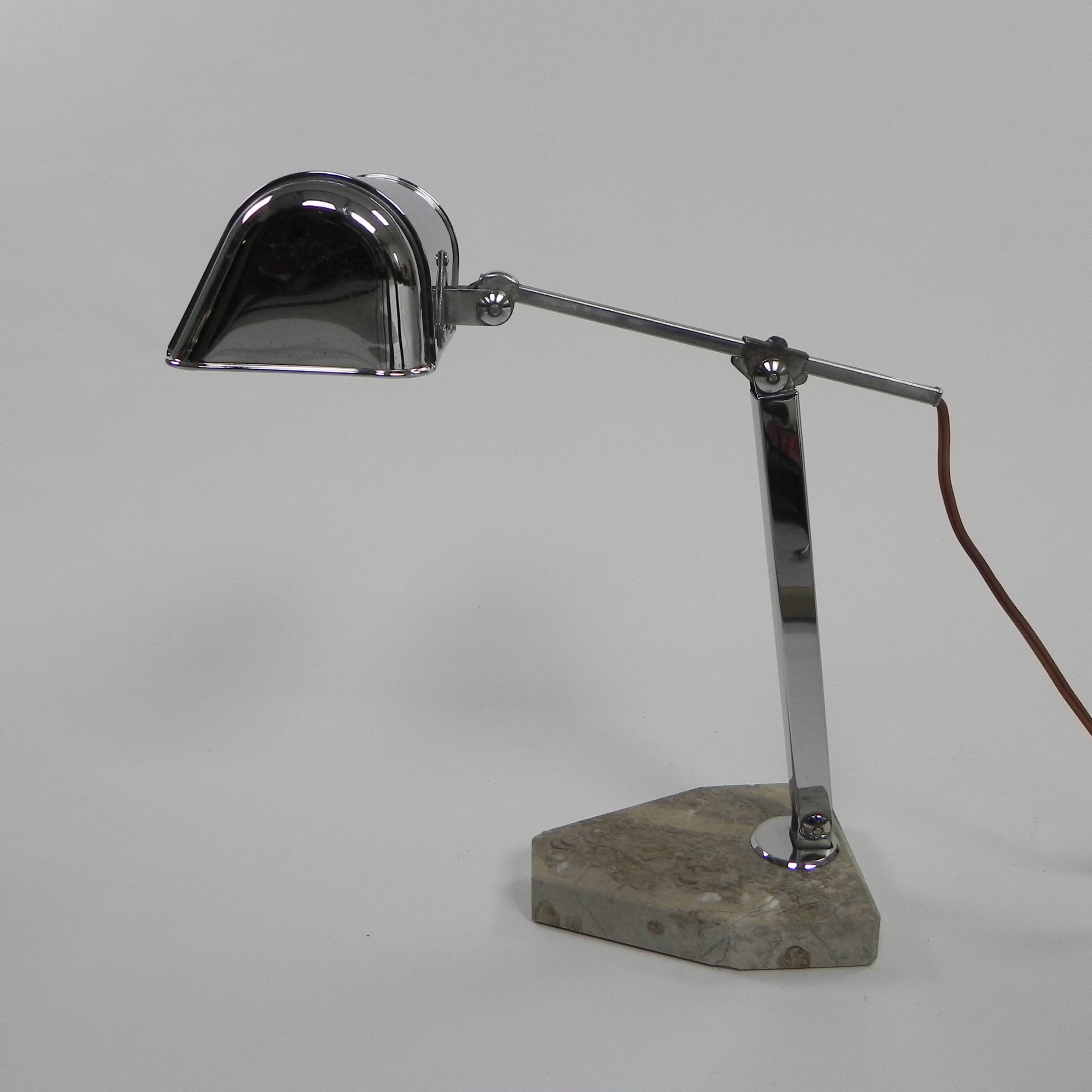 Lampe de bureau française, Fare Lampe Pirouette, années 1930